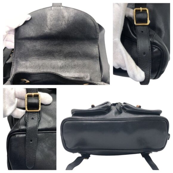Gucci Bamboo Black Leather 003 1998 0016 Rucksack Backpack main image 5
